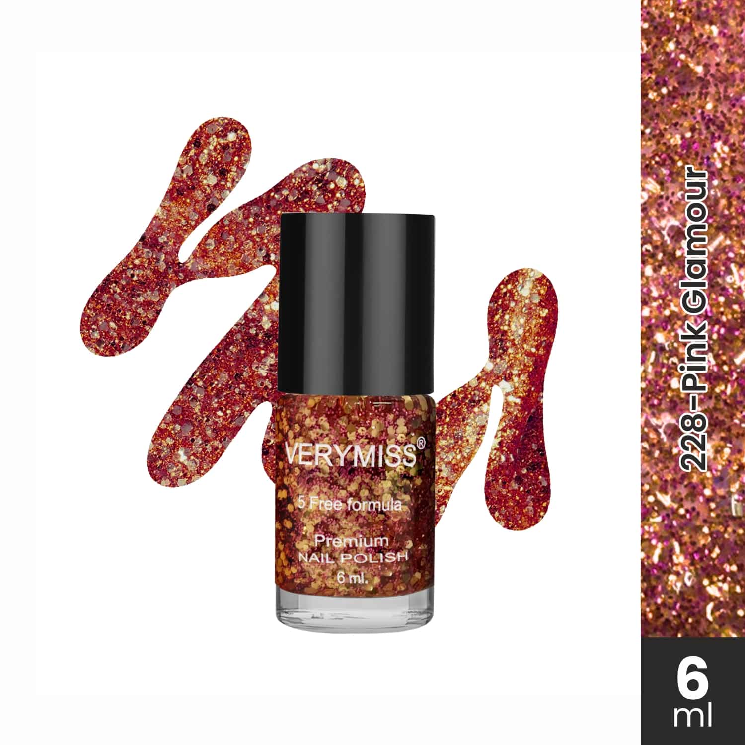 Premium Nail Polish - 228 Pink Glamour