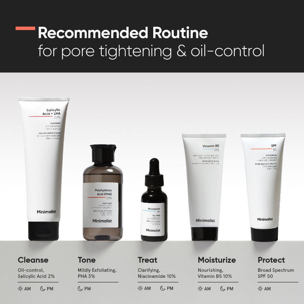 3% Polyhydroxy PHA Face Toner With Multi Biotics For Minimizing Pore Size & Hydrating Skin