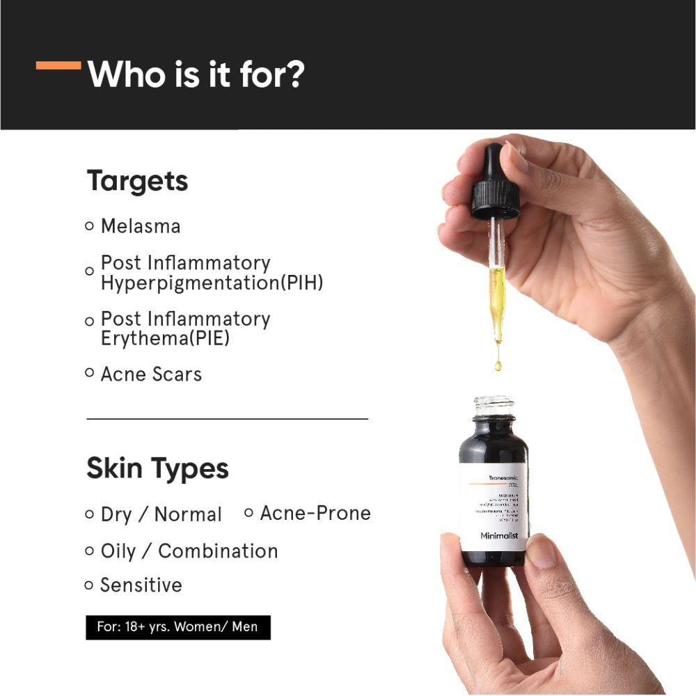 3% Tranexamic Acid Face Serum For Melasma- Acne Scars- Hyperpigmentation Or Erythema (PIH/PIE)