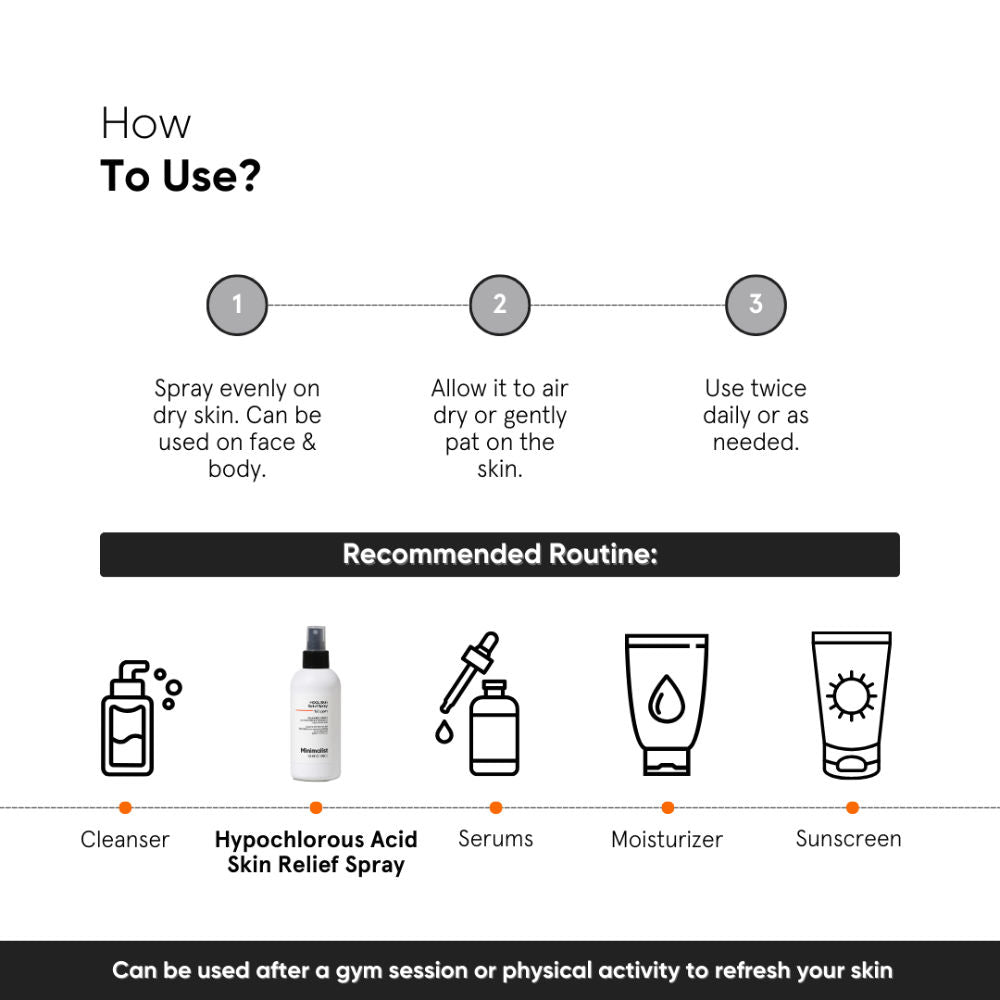 HOCL Skin Purifying Spray-150 ppm Face & Body Spray