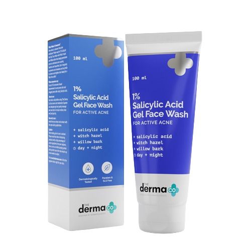 1% Salicylic Acid Face Wash for Active Acne with Salicylic Acid & Witch Hazel