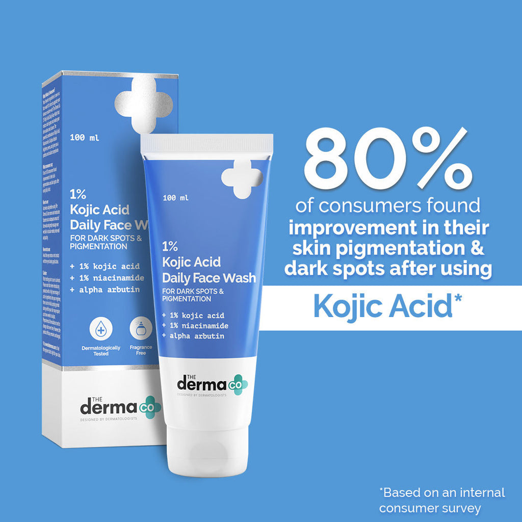 1% Kojic Acid Face Wash I Reduces Dark Spots & Pigmentation | Cleanses & Brightens Skin
