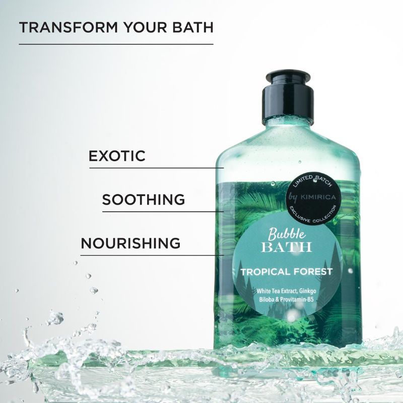 Tropical Forest Bubble Bath For Soothing Exotic Bath