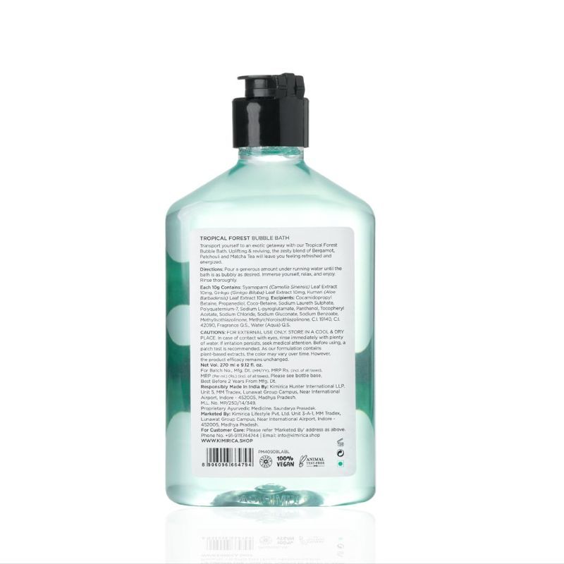 Tropical Forest Bubble Bath For Soothing Exotic Bath