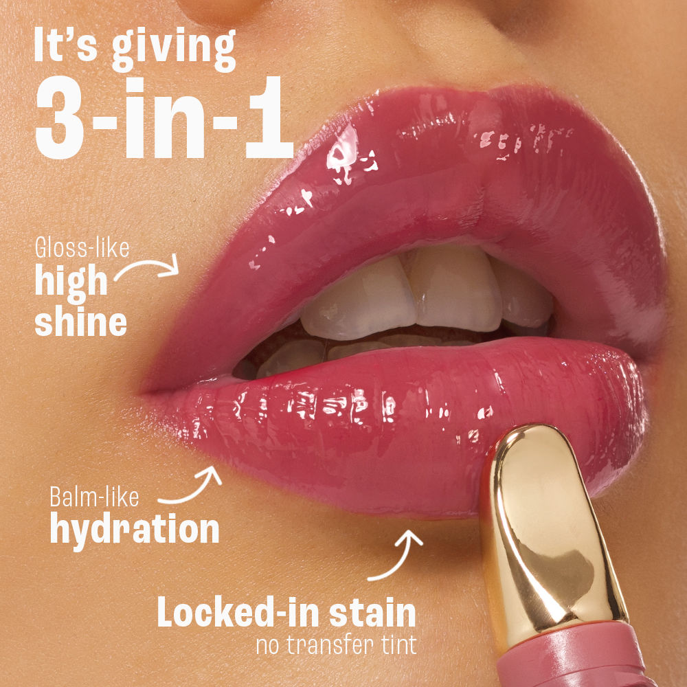 9to5 Hya Beach Edit Lip Gloss Stain, Hydrating, Lasting Tint, SPF 15