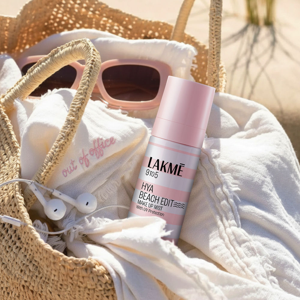 Hya Beach Edit Makeup Mist with UV Protection, Infused with Hyaluronic Acid, Long lasting