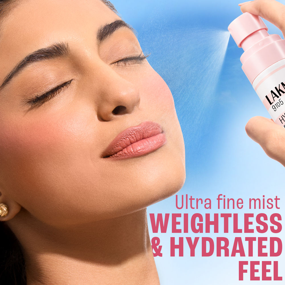 Hya Beach Edit Makeup Mist with UV Protection, Infused with Hyaluronic Acid, Long lasting