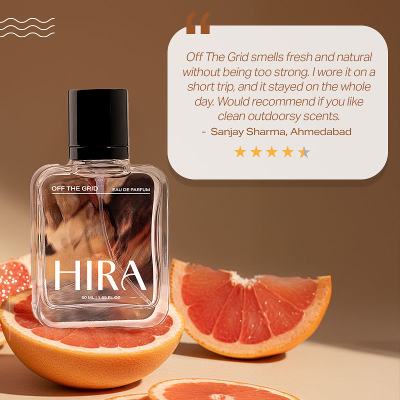 Off The Grid Long-Lasting Eau De Parfum for Men (Fresh, Earthy, Citrus)