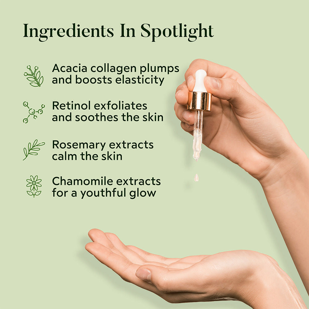 Botanical Collagen & Retinol Serum To Boost Radiance and Softens Fine Lines