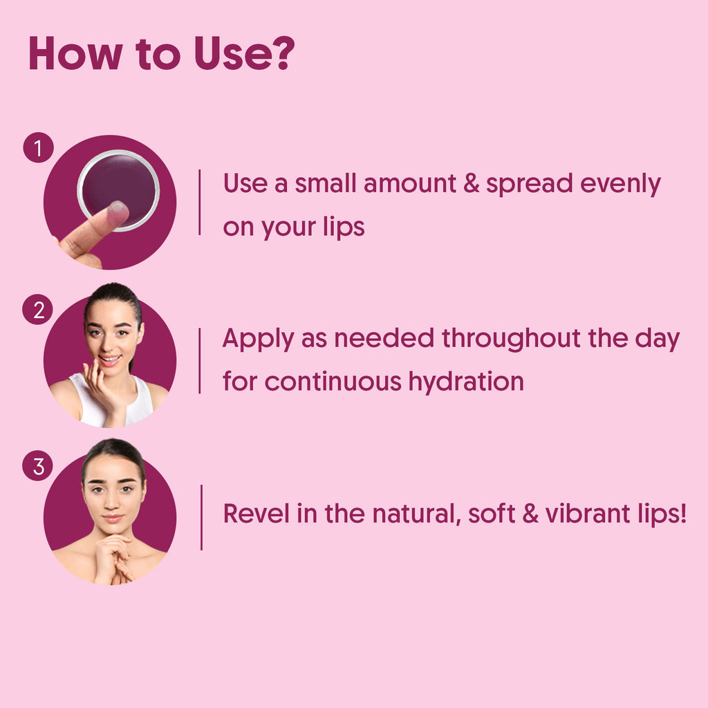 Beetroot Lip Balm With Beetroots, Shea Cocoa Butter For Dry & Chapped Lips