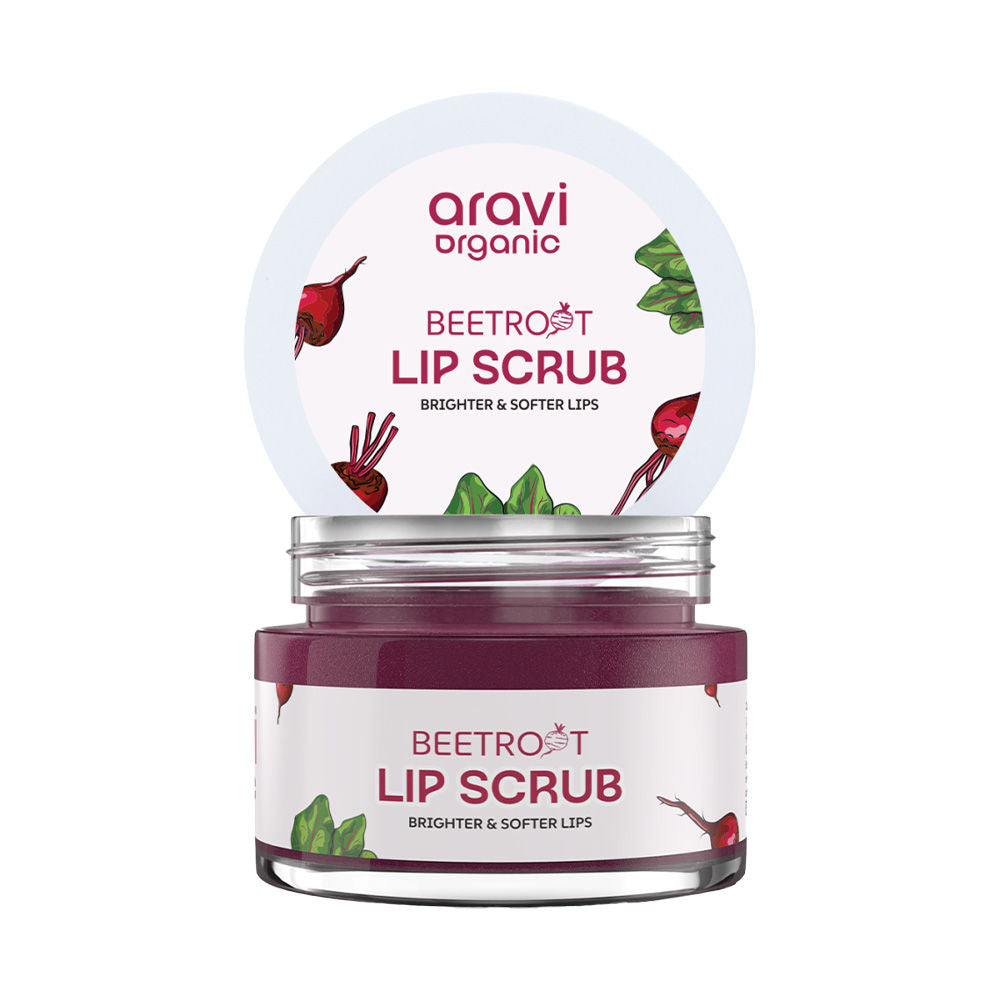 Beetroot Lip Scrub For Dry, Dark Pigmented & Chapped Lips With Shea & Cocoa Butter
