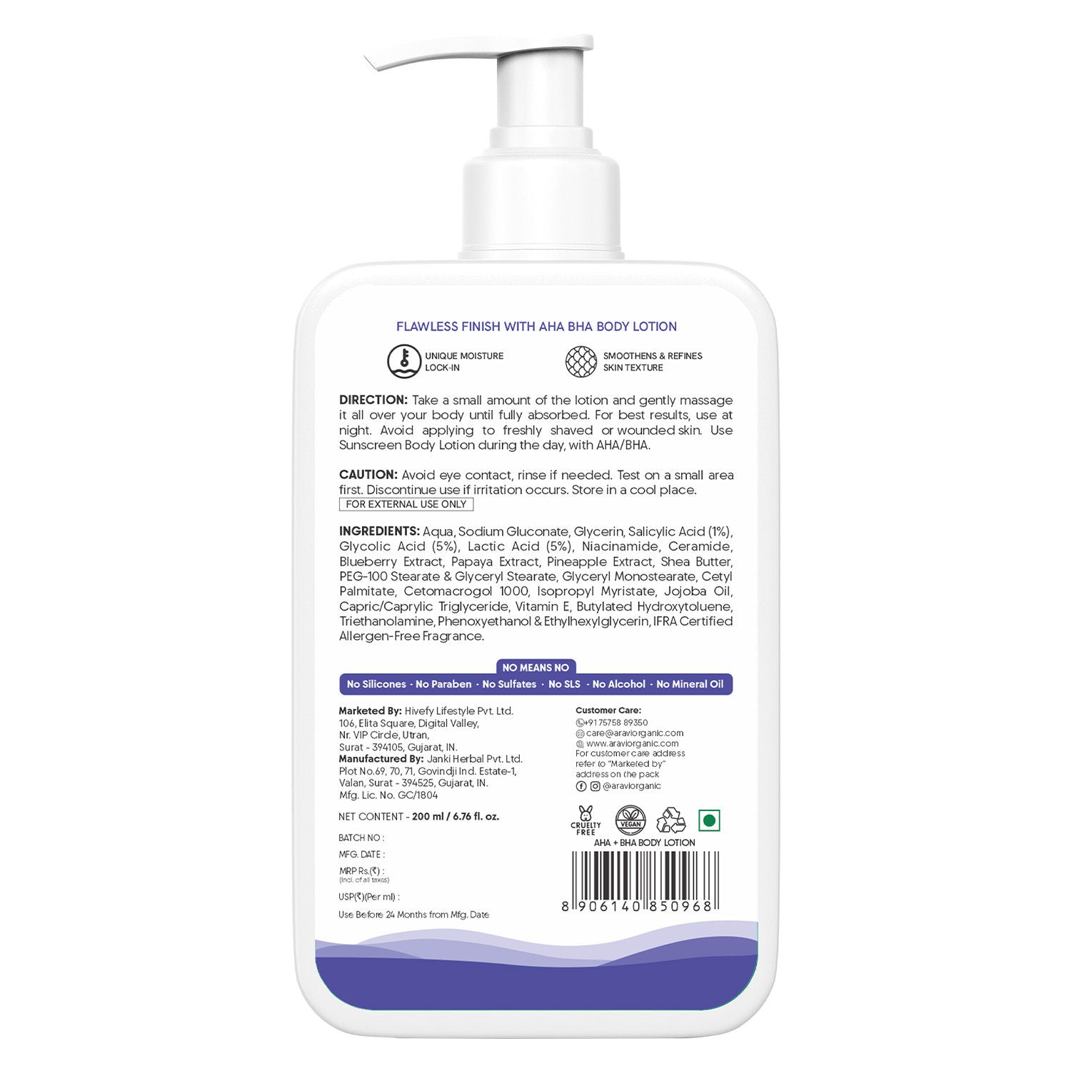 10% AHA + 1% BHA Body Lotion, Brightening, Tan Removal & Strawberry Skin For Dry Skin
