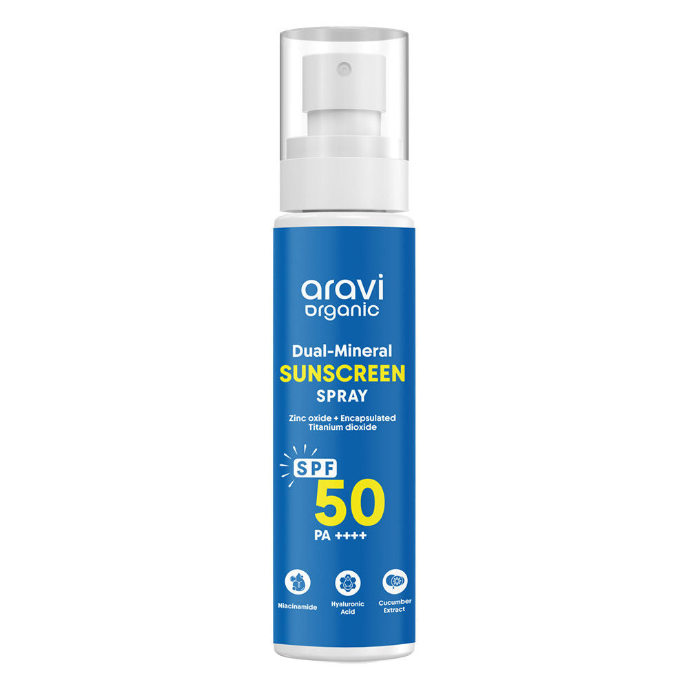 Dual Mineral Sunscreen Spray SPF 50 PA++++, Hydrating For Body & Face, In-Vivo Tested