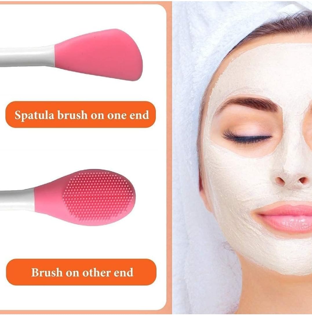 Silicone Lip, Face Scrub and Exfoliate Brush (Color may vary)