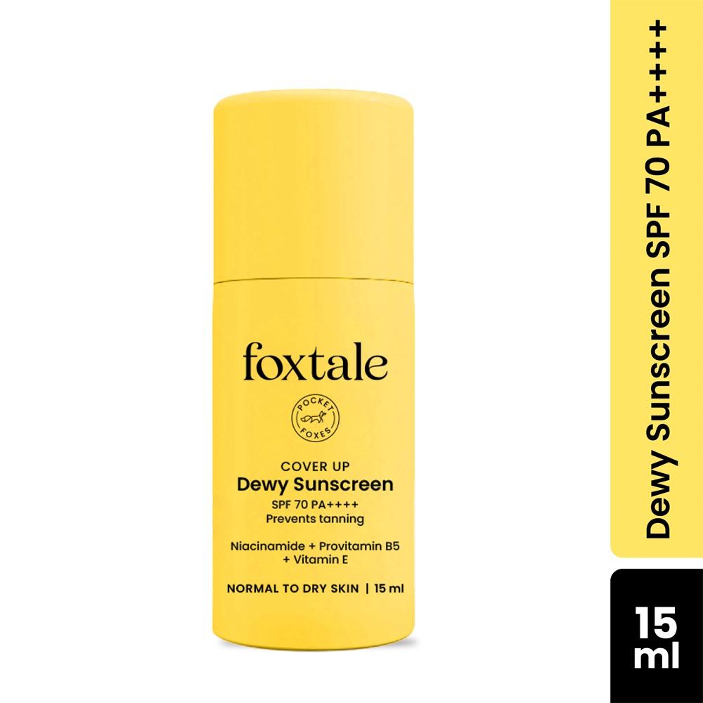 Dewy Sunscreen SPF 70 PA++++ With Niacinamide + Provitamin B5 + Vitamin E - 15ml