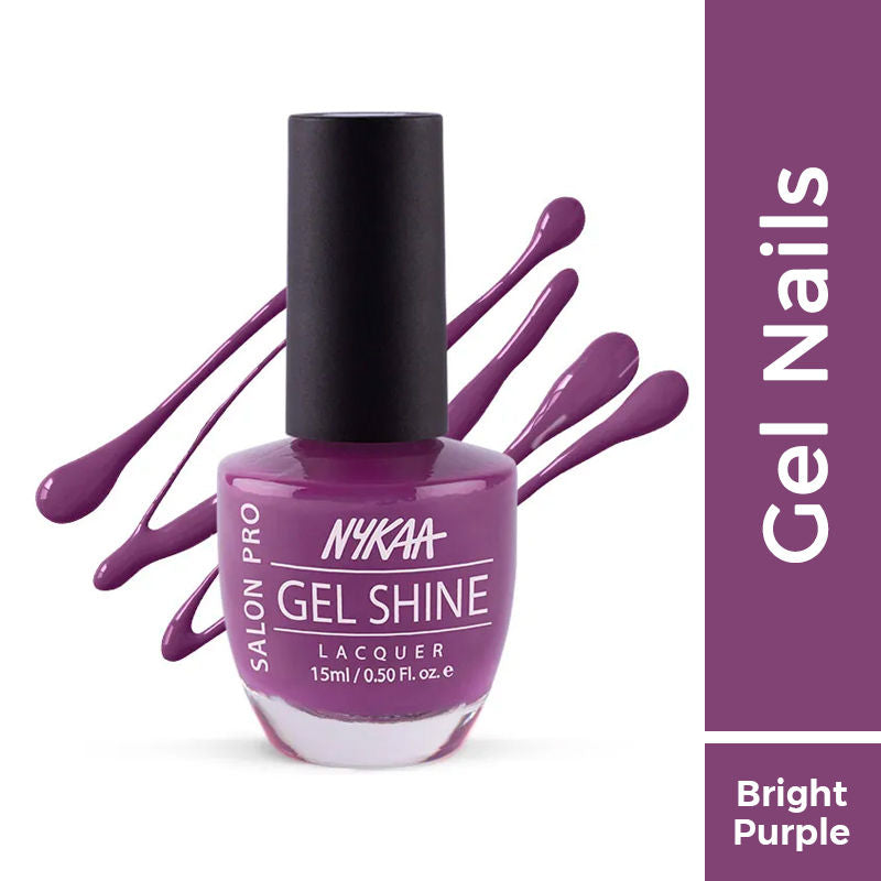 Nykaa Salon Pro Shine Gel Nail Polish - Florence Spritz 51 - Hong Kong Harbour 218