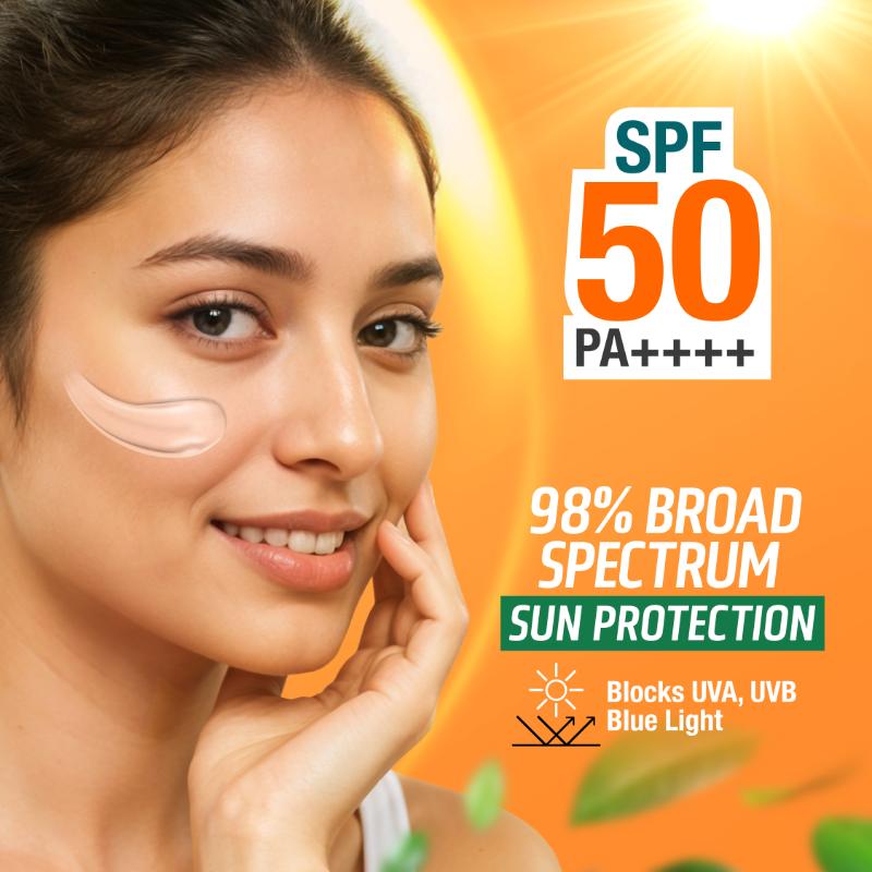 Sun Protect+ Ultra Sunscreen Lotion SPF 50 PA++++ Sweat Resistant,100% No White Cast
