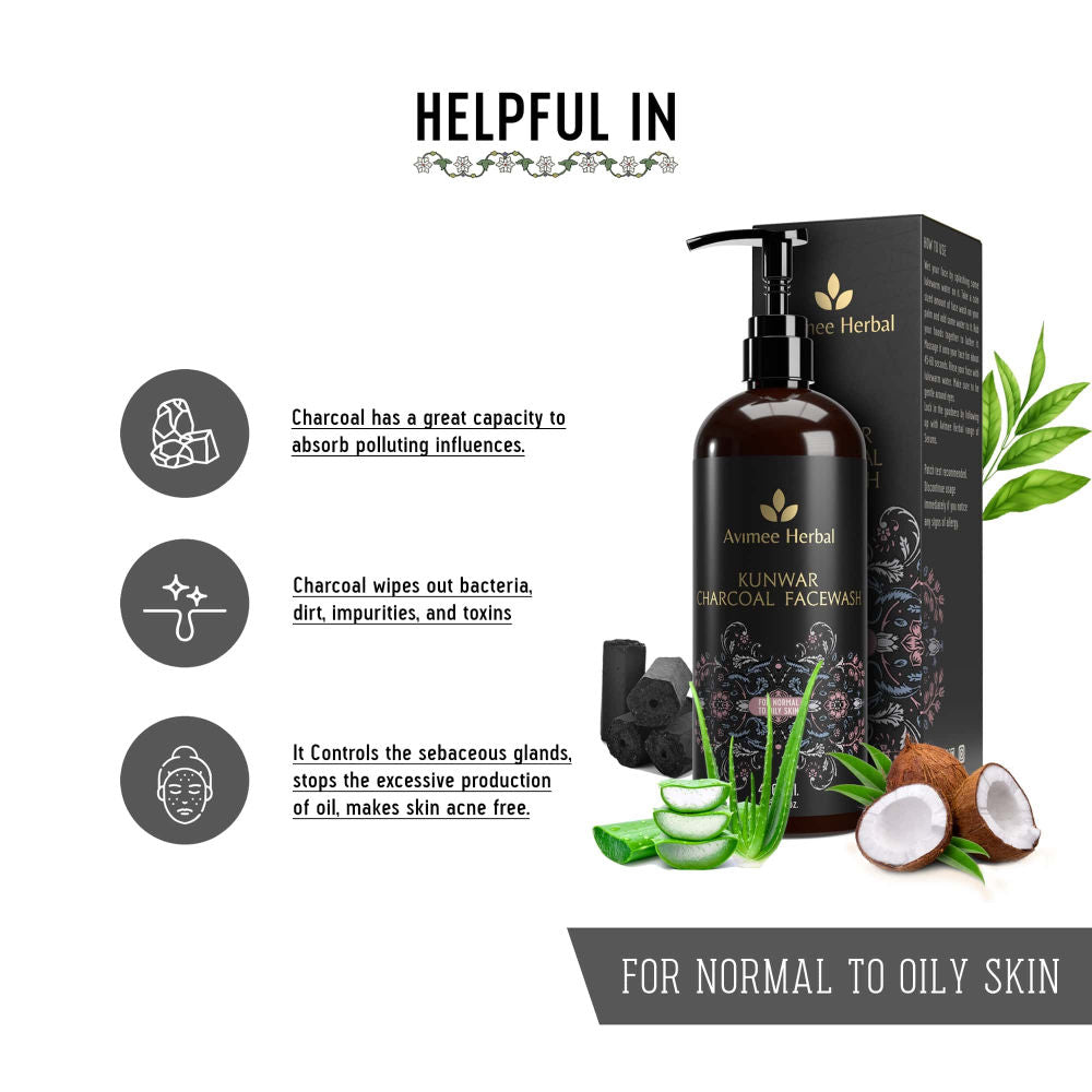 Kunwar Charcoal Facewash With Activated Charcoal