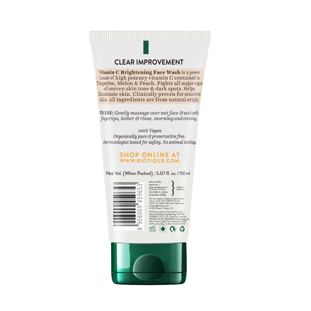 Advanced Organics Clear Improvement Vitamin C Brightening Face Wash