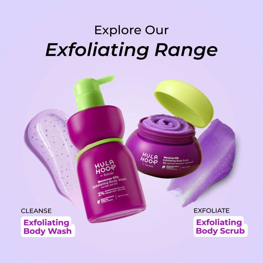 Hula Hoop Exfoliating Body Wash by Foxtale , Exfoliates & Smoothens