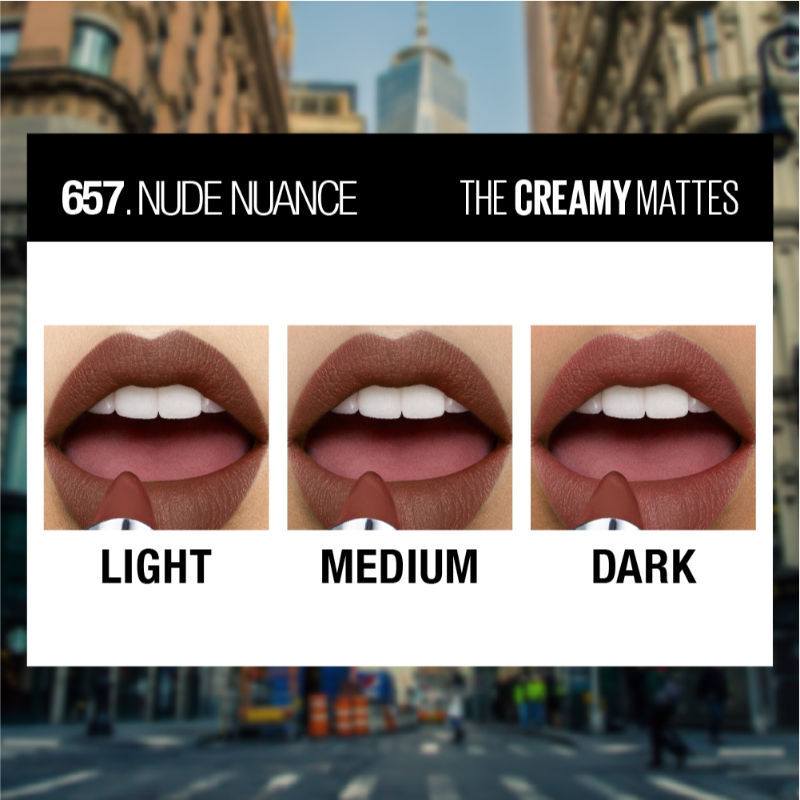 Maybelline Color Sensational Creamy Matte Lipstick, 12H Formula - 640 Red Liberation