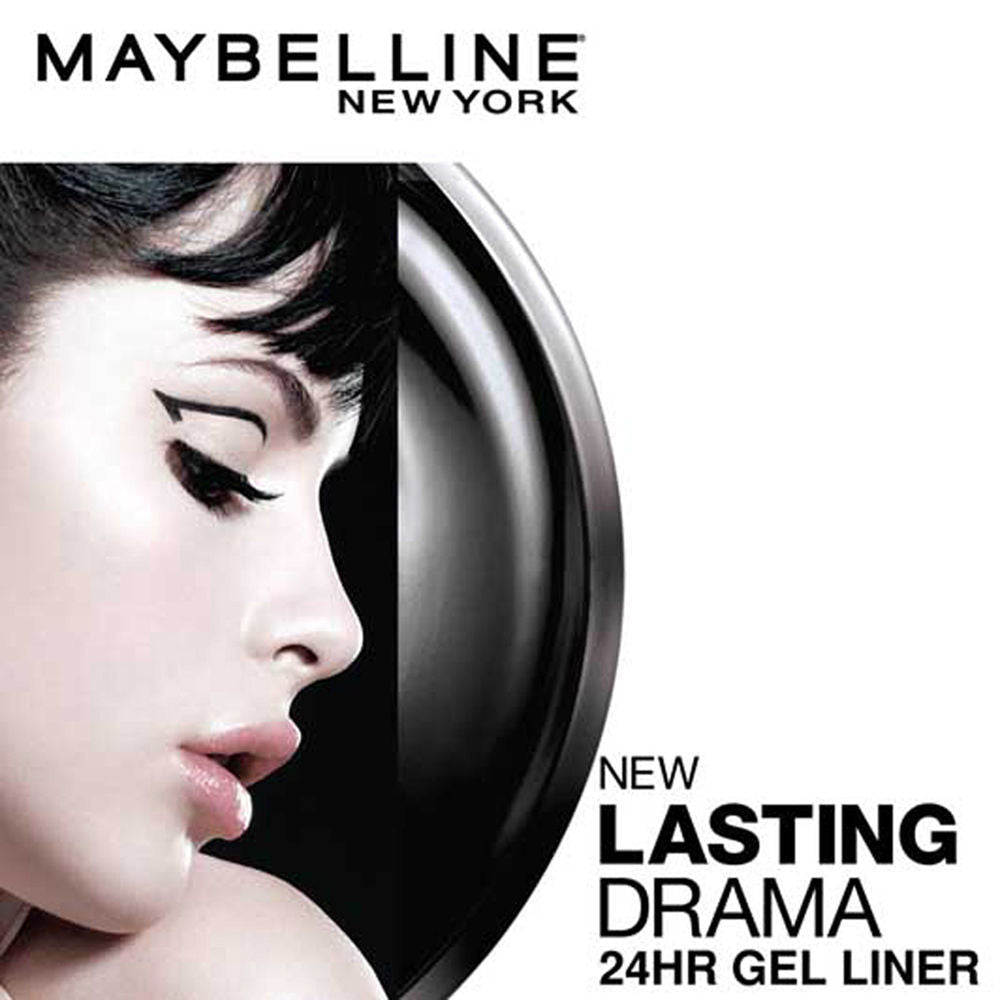 Lasting Drama Gel Eyeliner With Expert Eyeliner Brush - 01 Black