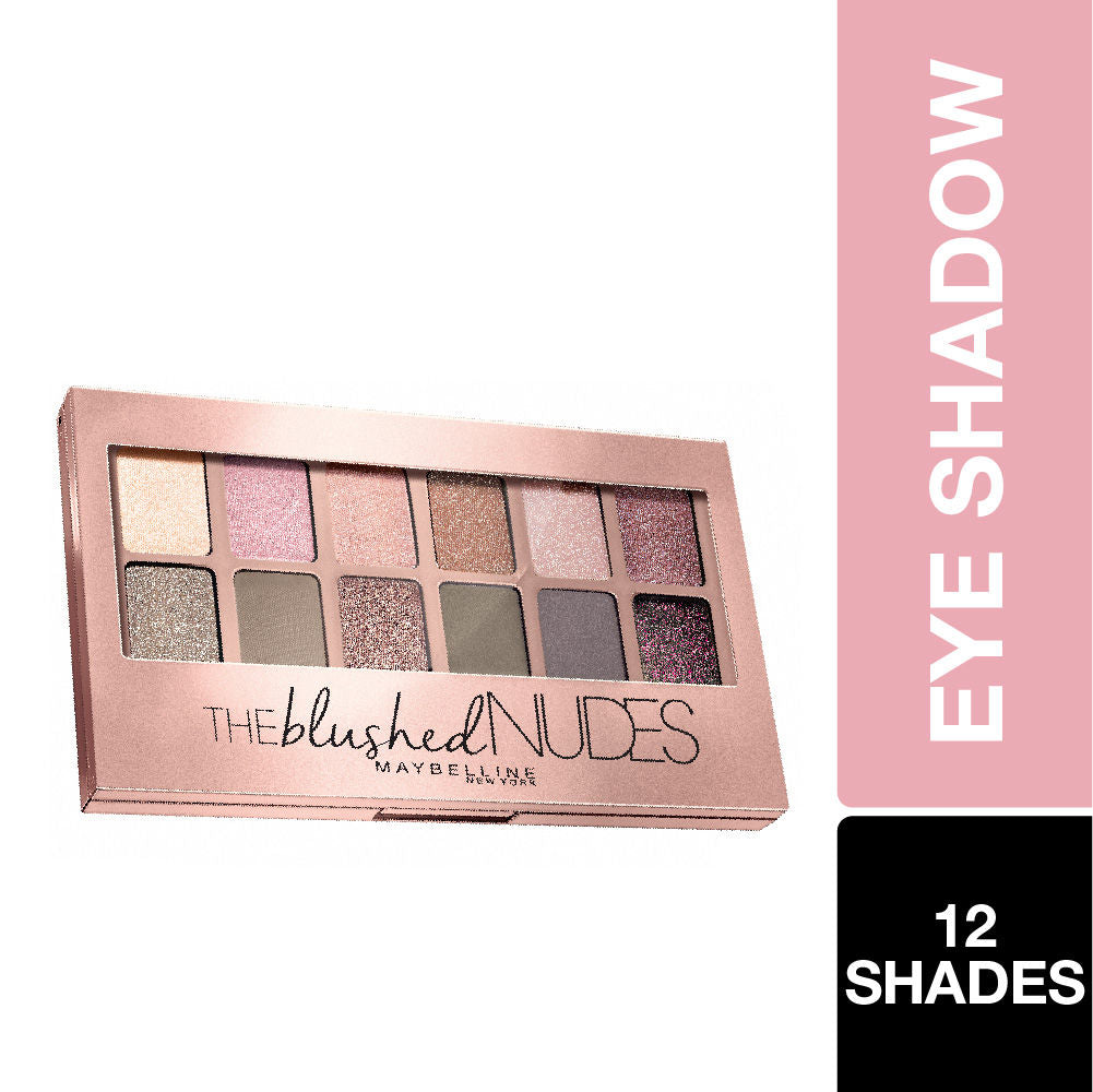 The Blushed Nudes Eyeshadow Palette, 12 Highly Blendable Shades - Blush