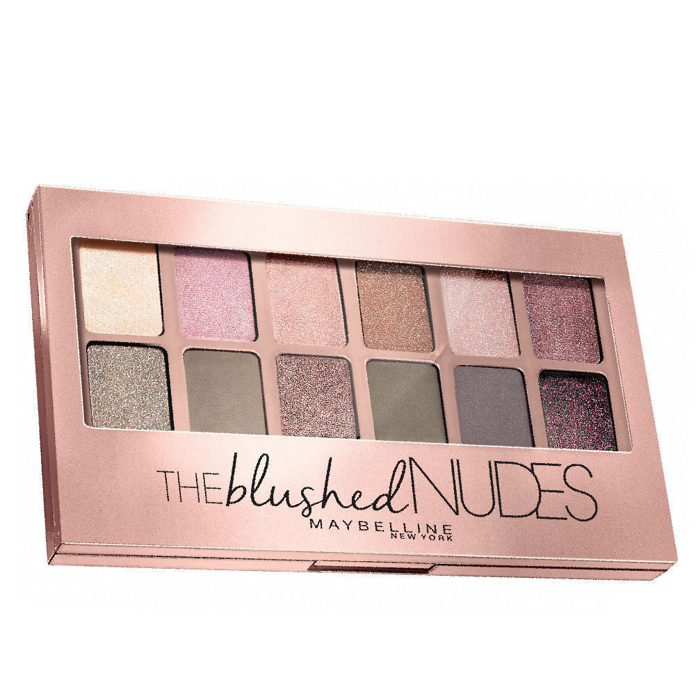 The Blushed Nudes Eyeshadow Palette, 12 Highly Blendable Shades - Blush