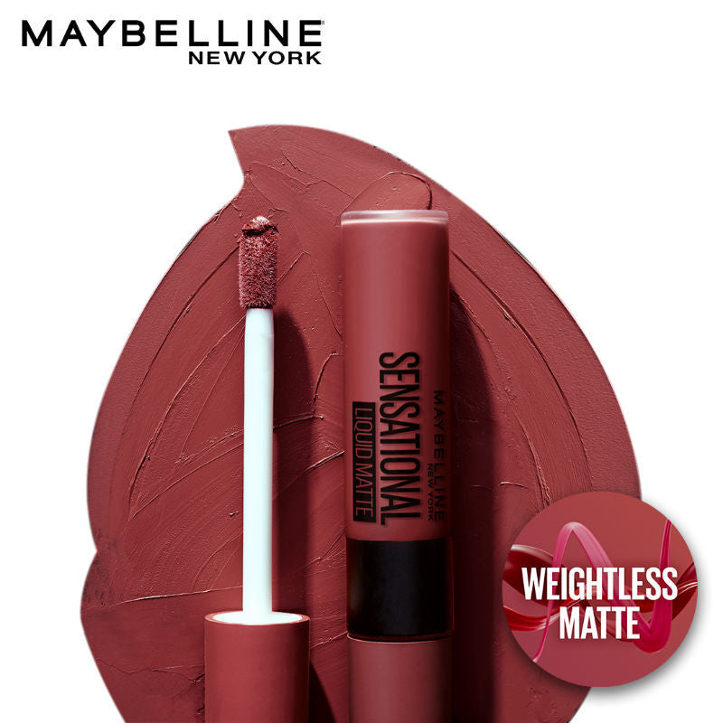 Sensational Liquid Matte Lipstick, Long-lasting - 03 Flush It Red