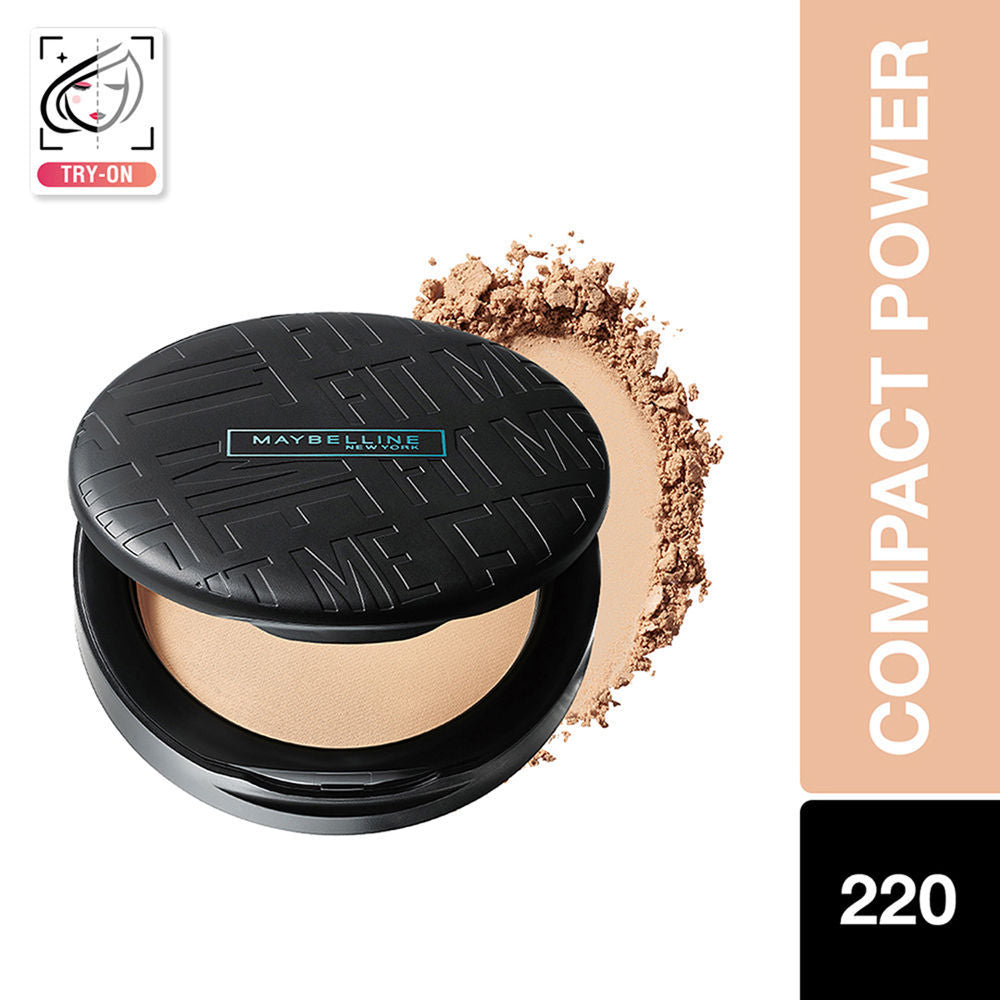 Fit Me Matte + Poreless 16H Oil Control Compact Powder - 310 Sun Beige - 220 Natural Beige