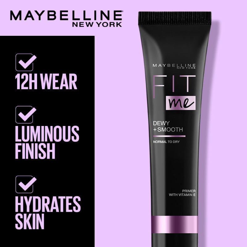 Fit Me Primer, Oil free and Non Comedogenic Formula - Matte+Poreless