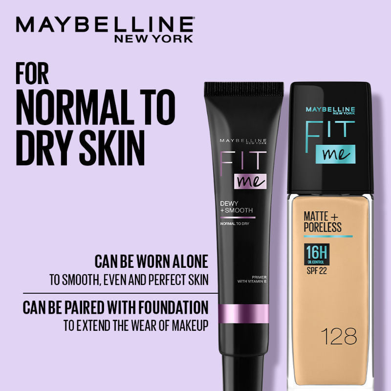 Fit Me Primer, Oil free and Non Comedogenic Formula - Matte+Poreless
