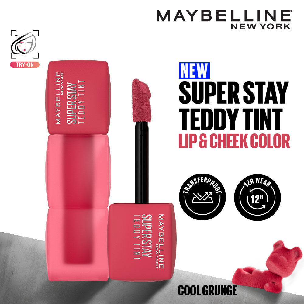 Superstay Teddy Tint - Lip And Cheek Color - Cool Grunge