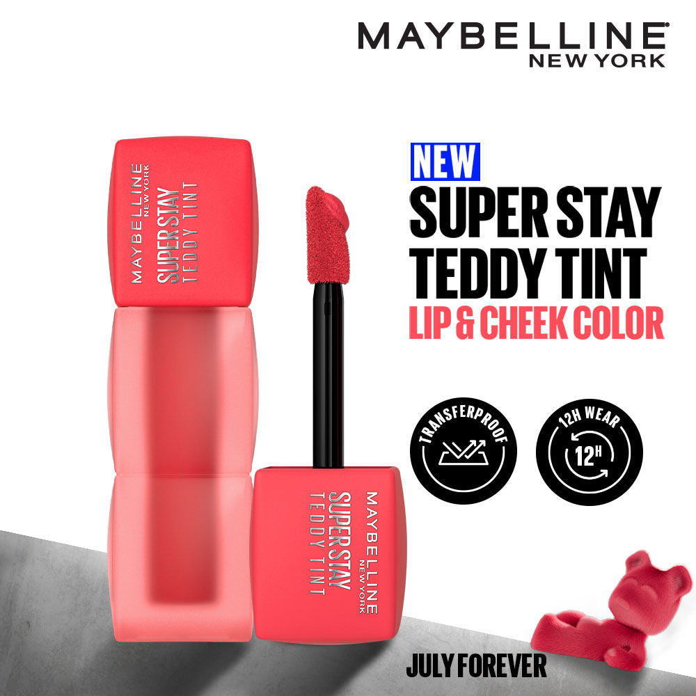 Superstay Teddy Tint - Lip And Cheek Color - July Forever