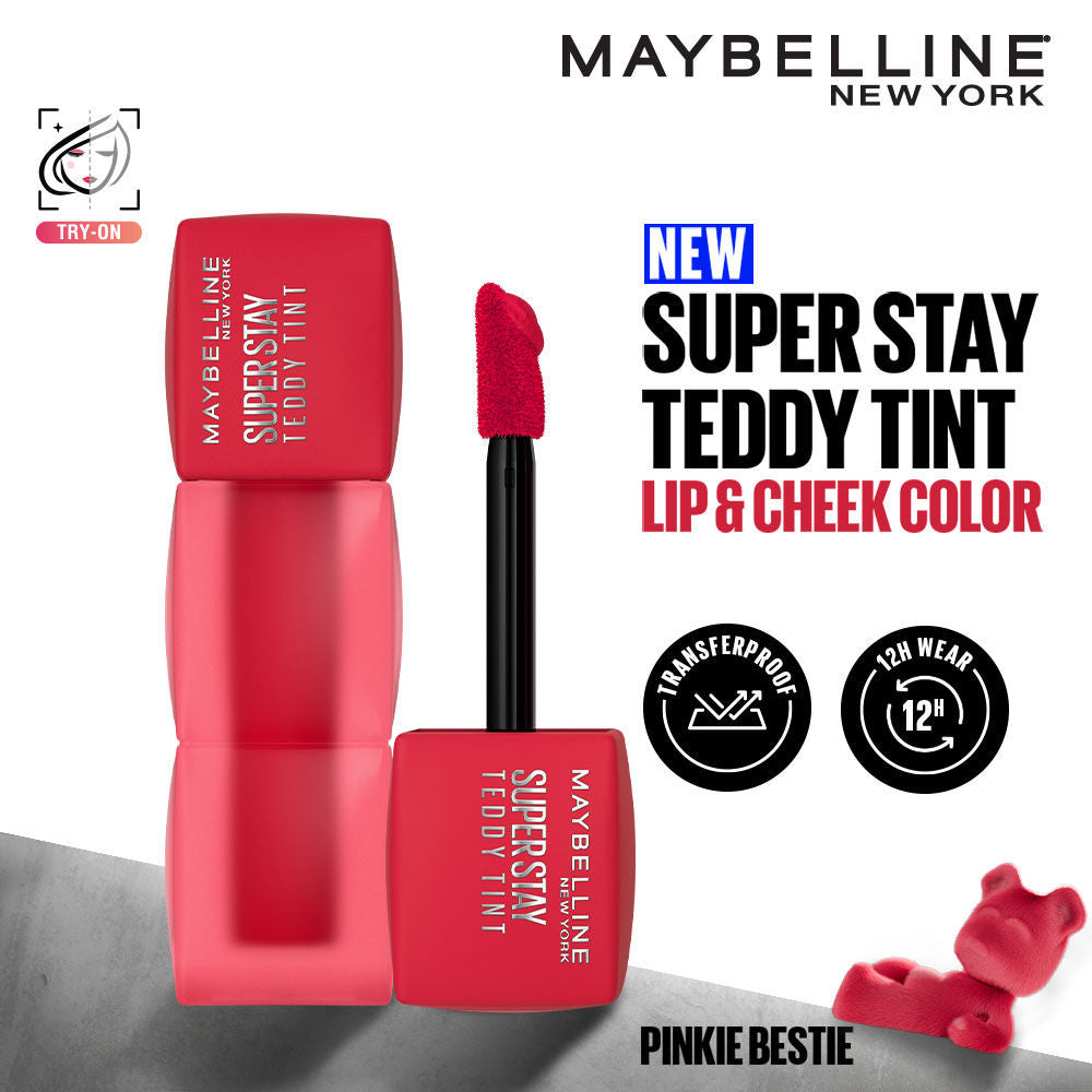 Superstay Teddy Tint - Lip And Cheek Color - Pinkie Bestie