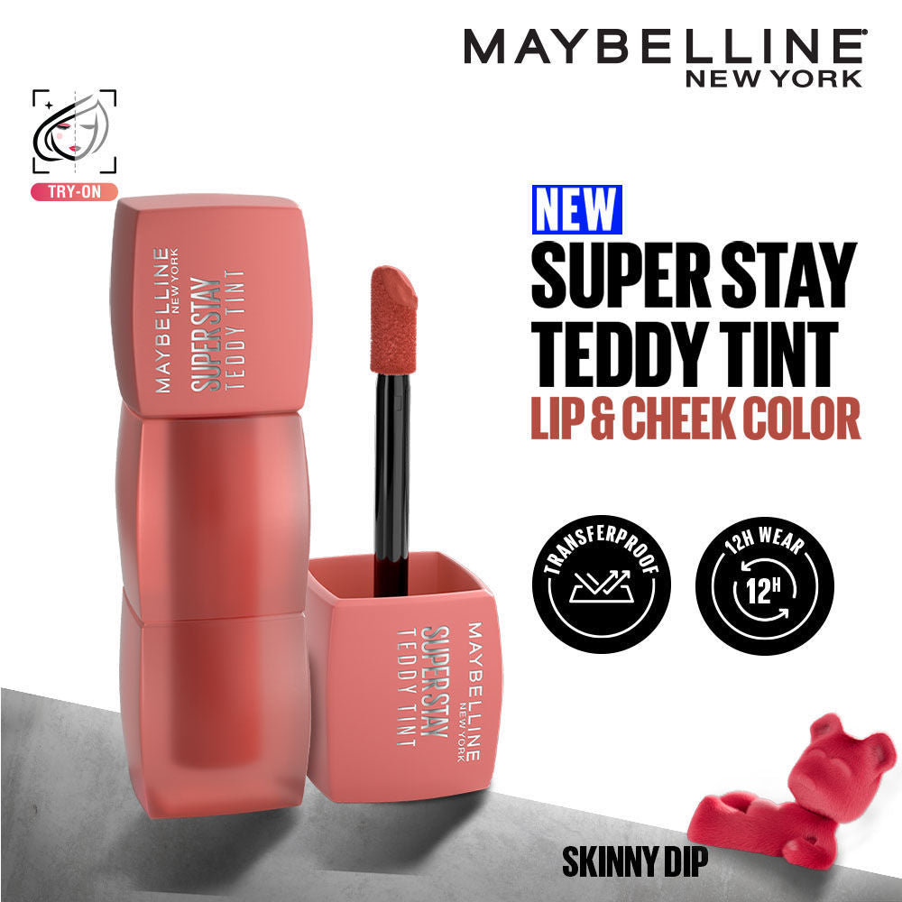 Superstay Teddy Tint - Lip And Cheek Color - Skinny Dip