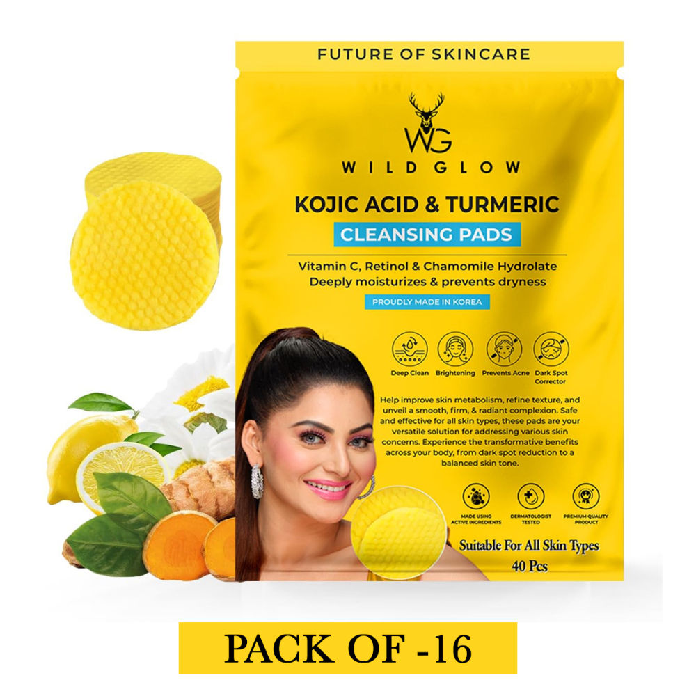 Turmeric & Kojic Acid Face Cleansing Pads - 16pcs