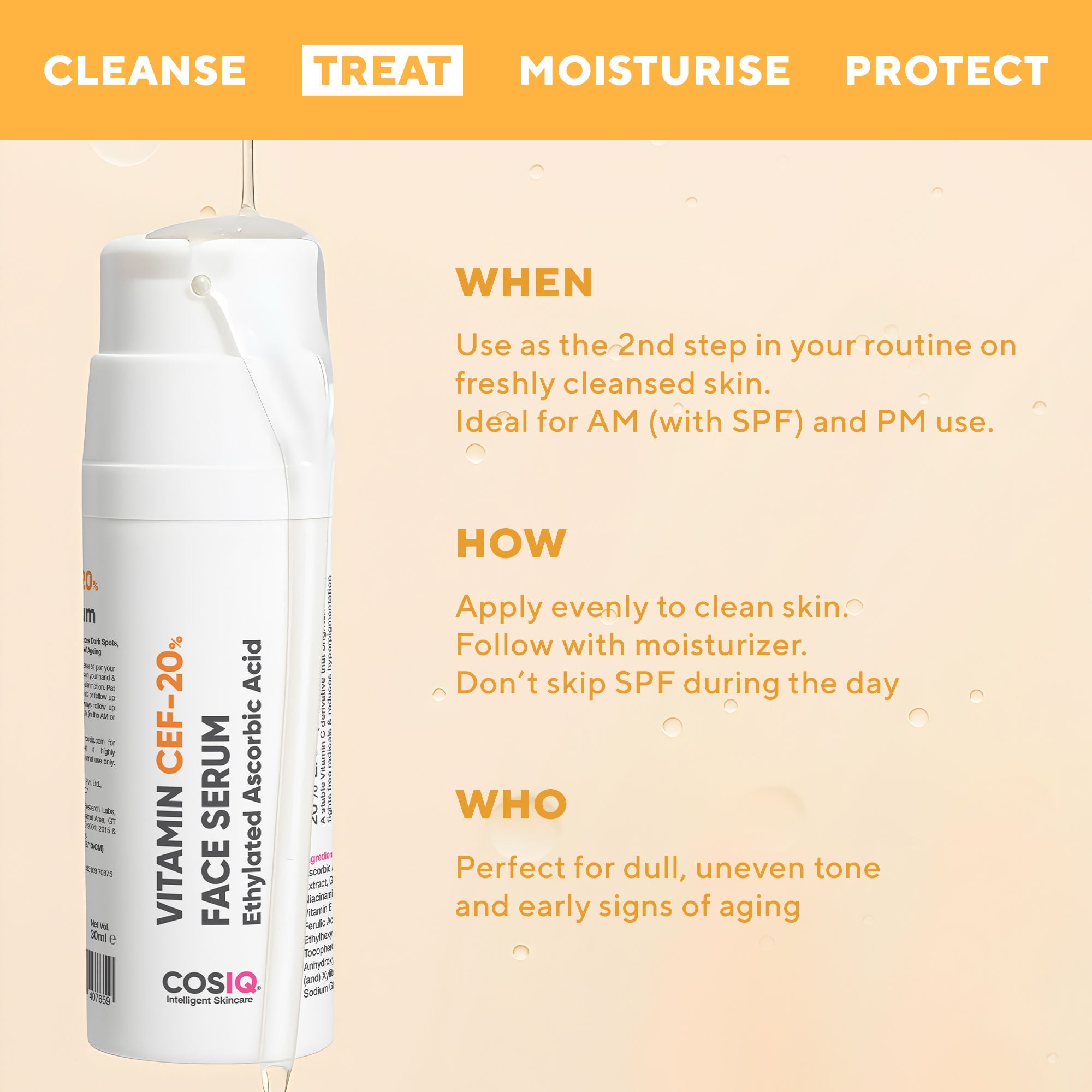 Vitamin CEF 20% Glow Boost Face Serum