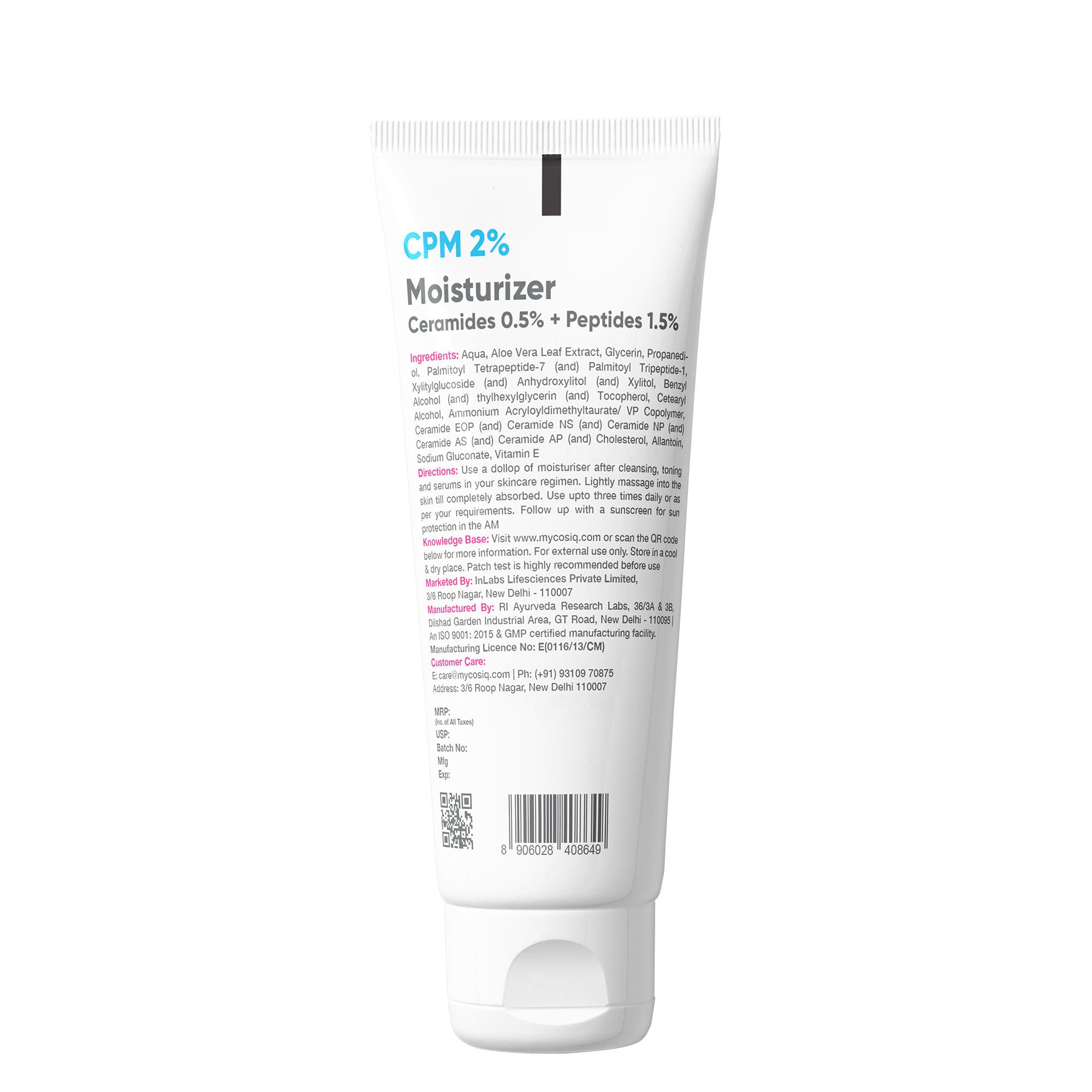 CPM 2% Ceramides & Peptides Moisturizer