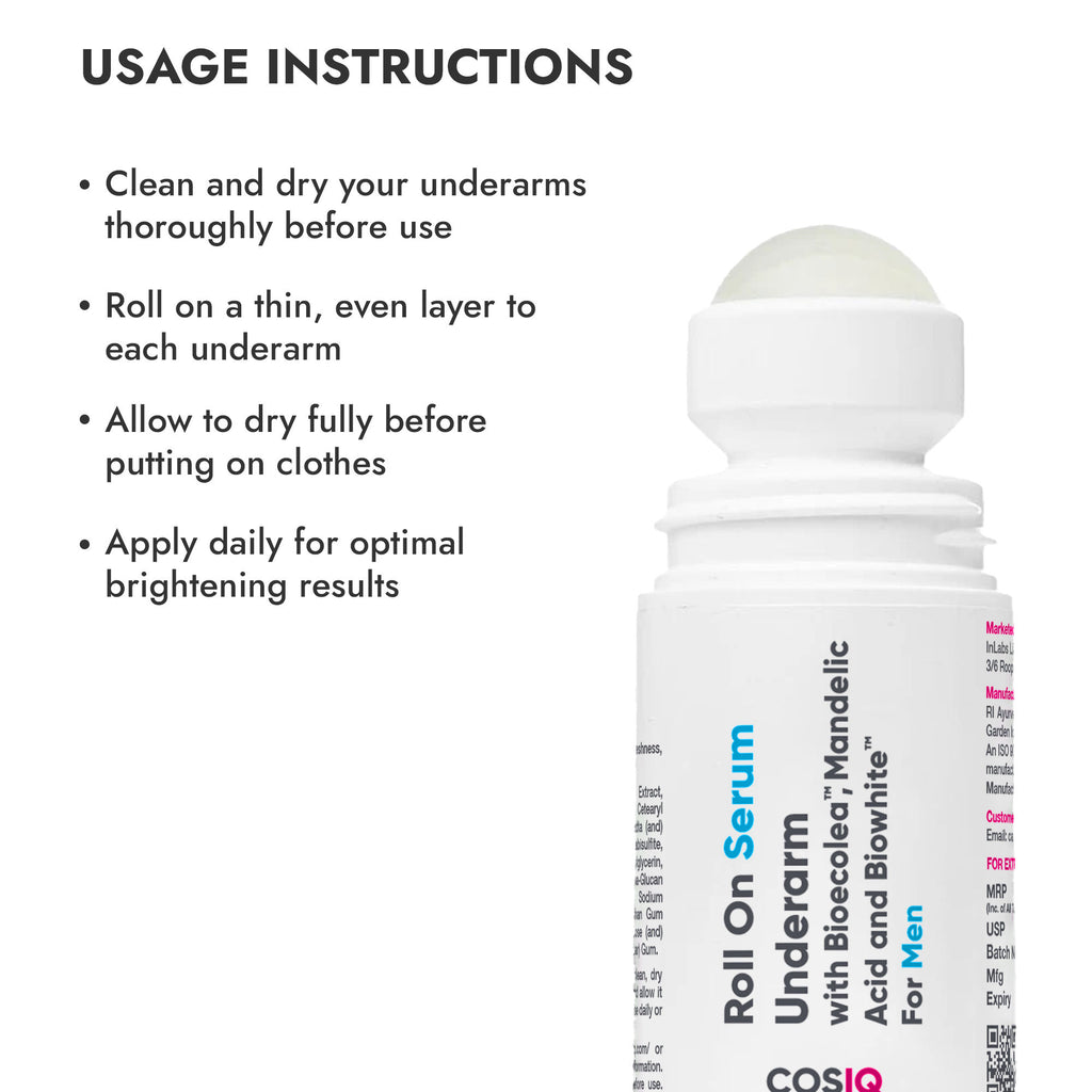 Brightening Underarm Roll On Serum For Men