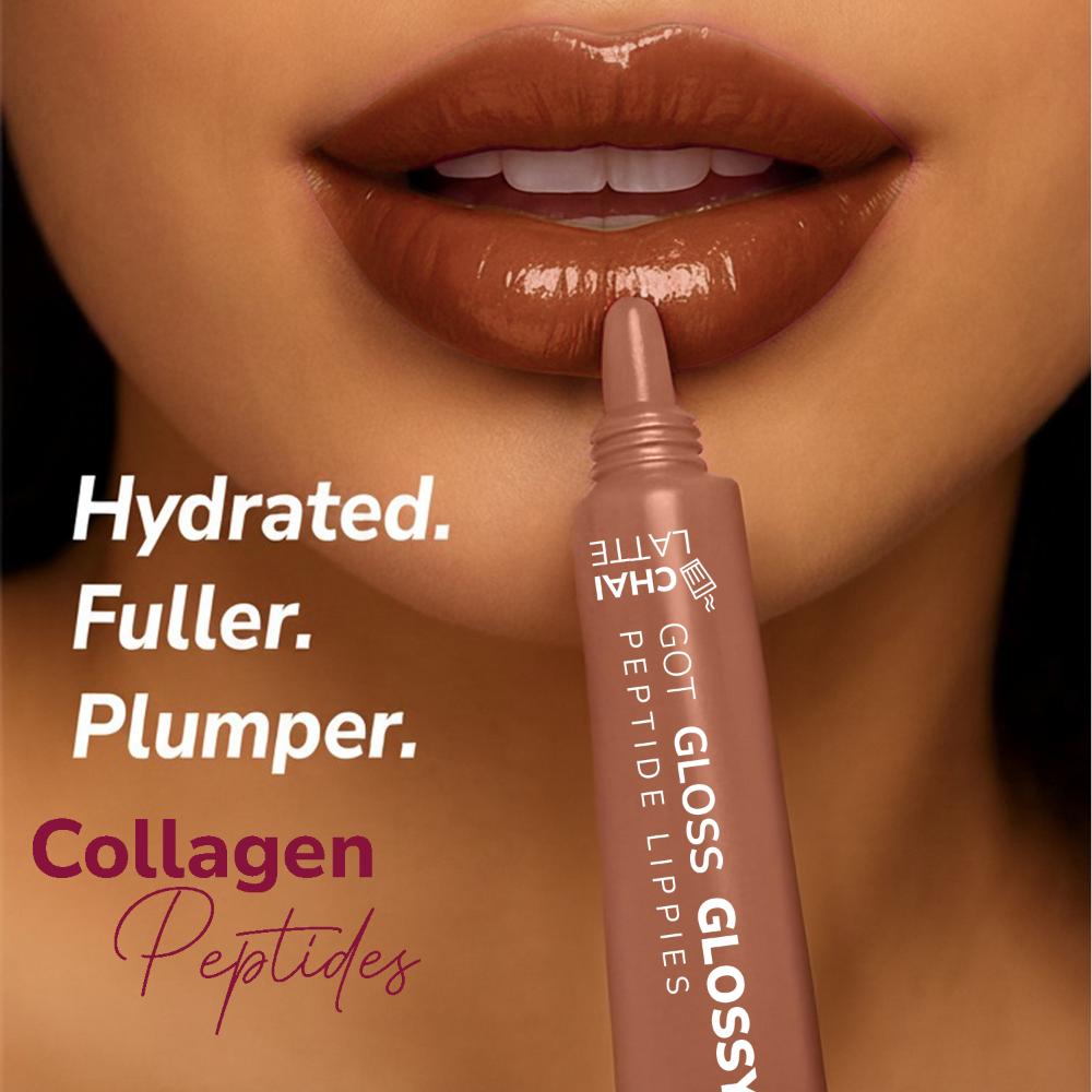 Peptide Lip Gloss Balm With SPF & Hyaluronic Acid Plump & Fuller Lips