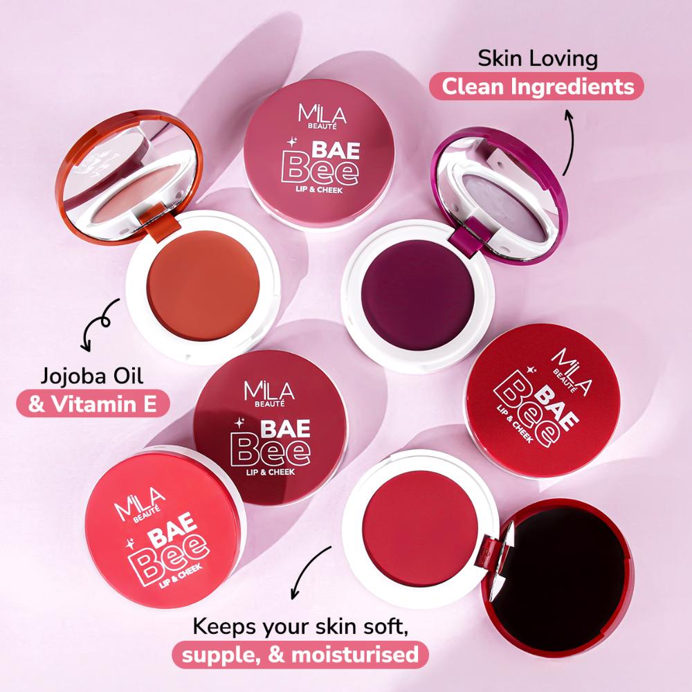 Baebee Lip & Cheek Tint With Jojoba Oil & Vitamin E Shade