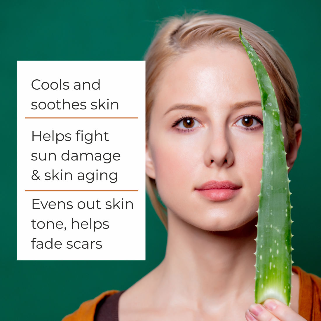 Almond Aloe Vera Gel for Face & Body Skin Treatment