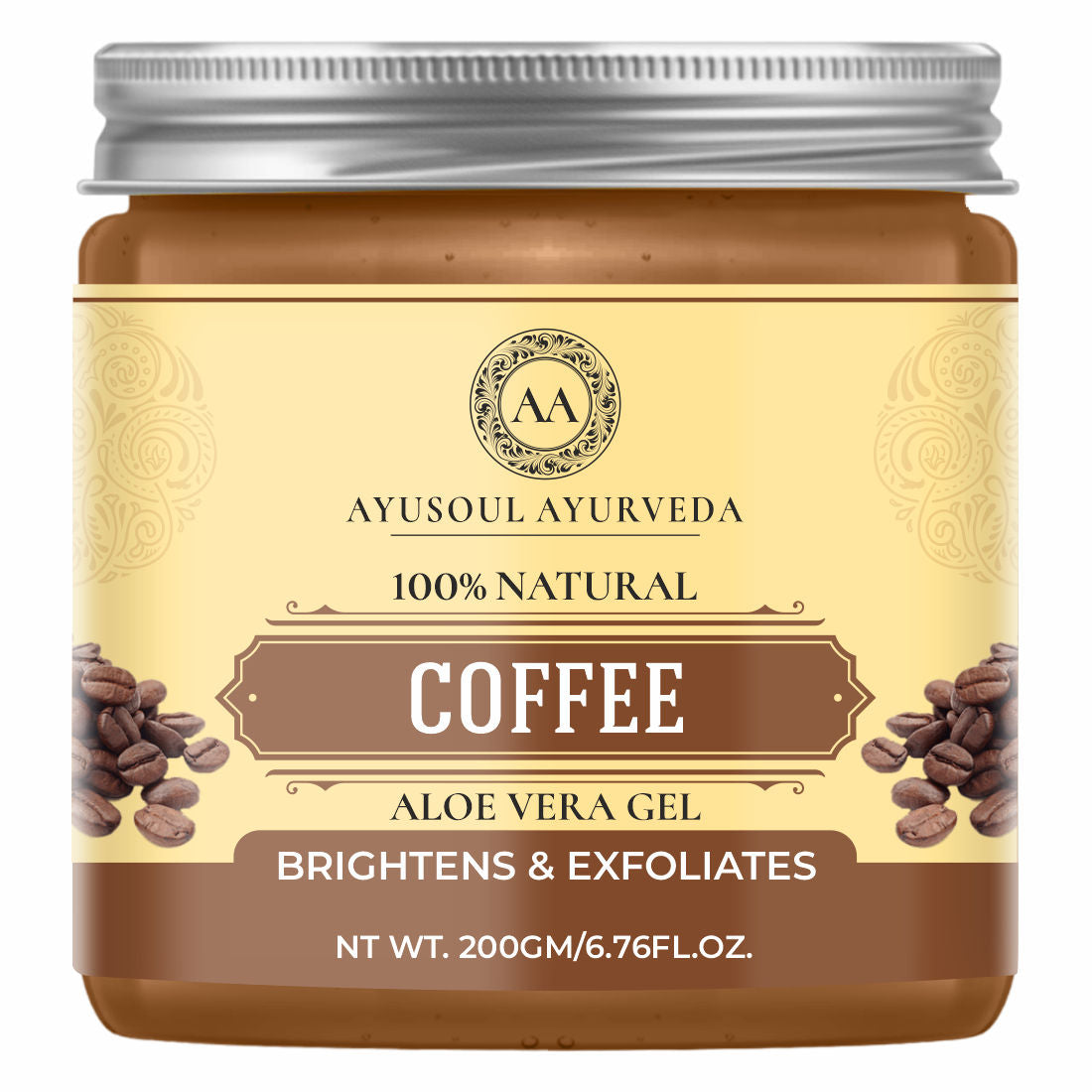 Coffee Aloe Vera Gel for Face & Body Skin Treatment