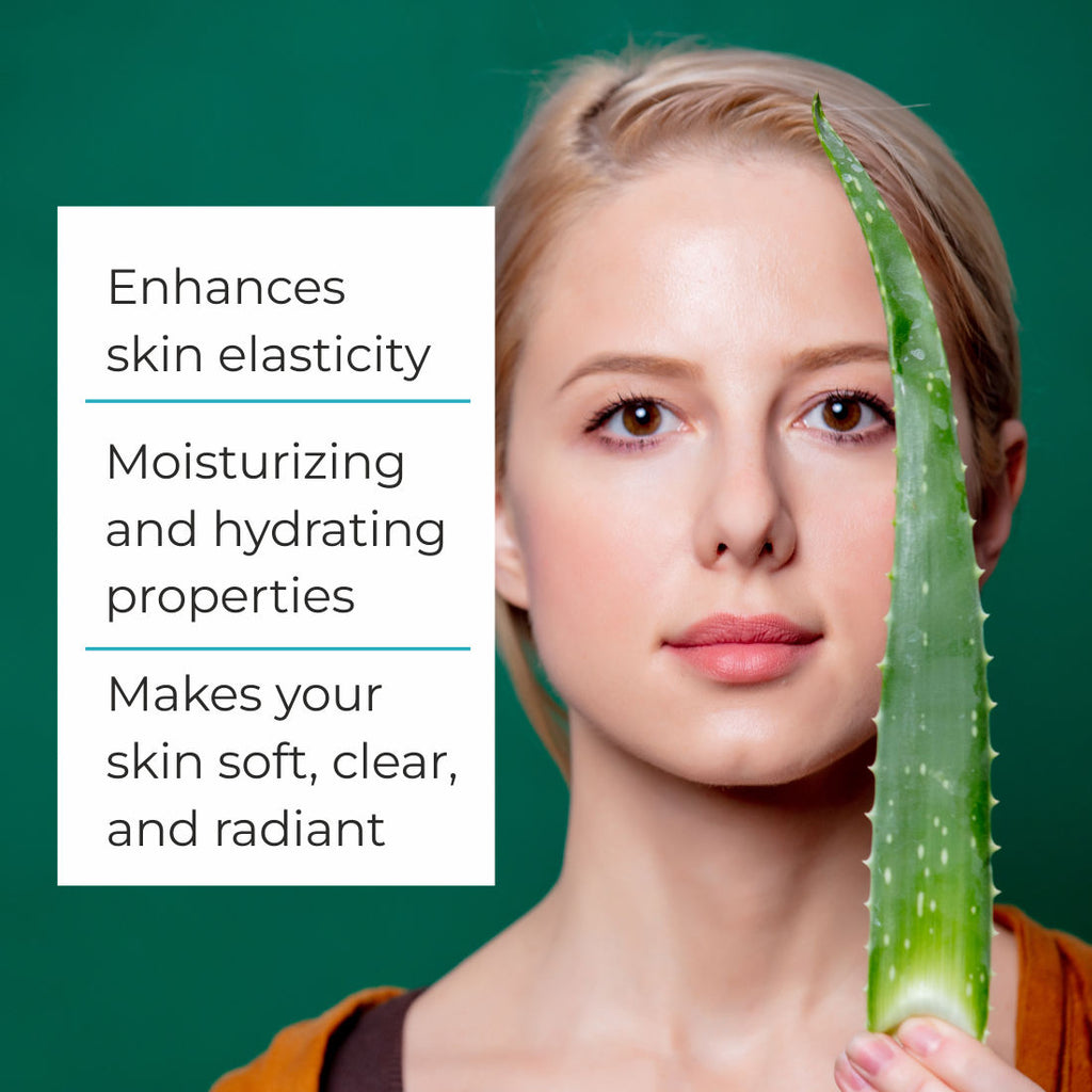Moisturizer Aloe Vera Gel for Face & Body Skin Treatment