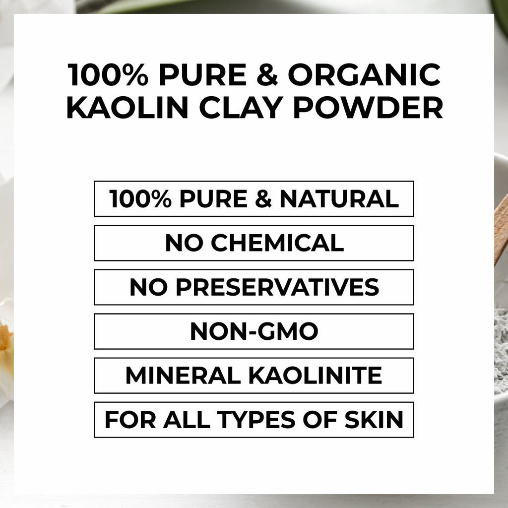 100% Pure White Kaolin Clay Powder