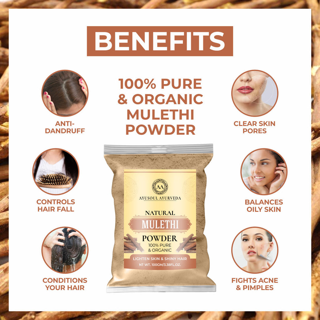 100% Natural Organic Mulethi Powder