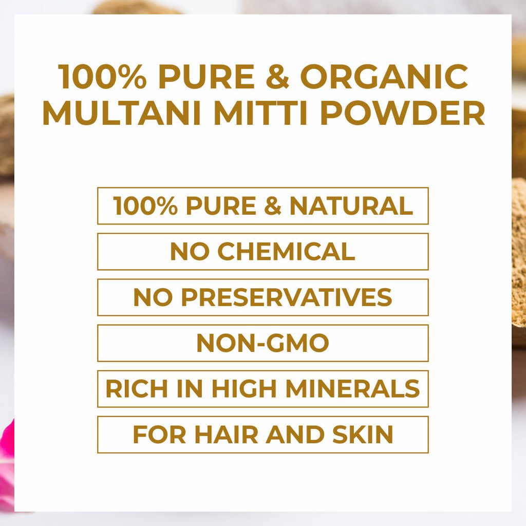 100% Pure Natural & Organic Multani Mitti Powder