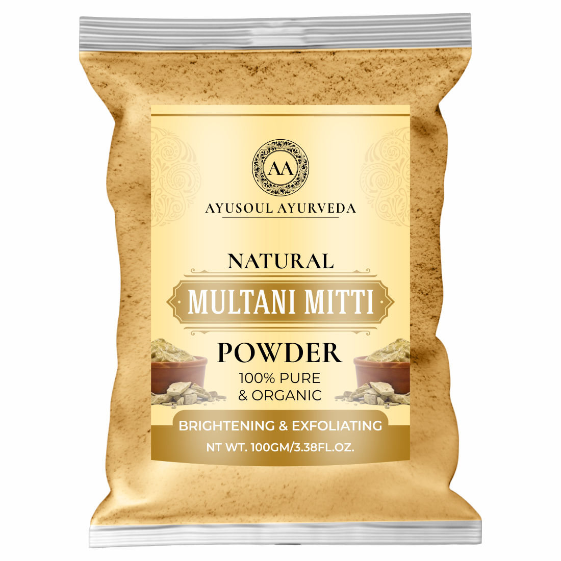 100% Pure Natural & Organic Multani Mitti Powder