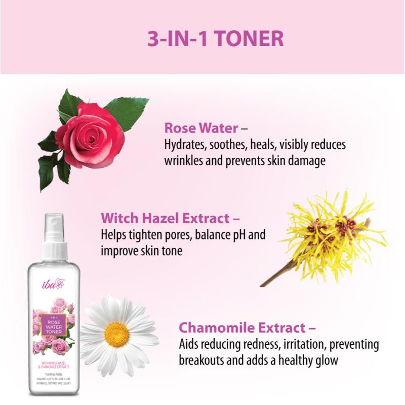 3-In-1 Rose Water Toner